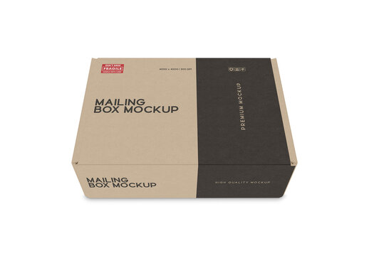Kraft Box Mockup