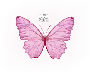 butterfly hand drawn design vector