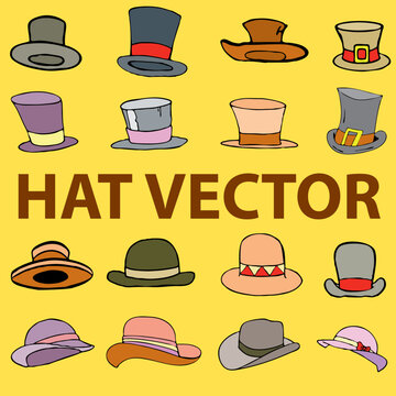 fashion hat illustration