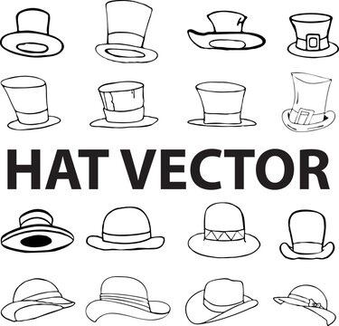 fashion hat illustration