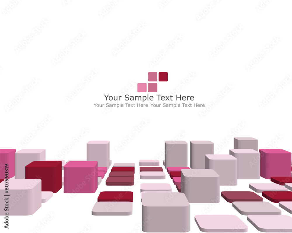 Poster abstract 3d checked business background for use in web design