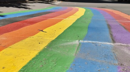 Chalk Art: A Rainbow of Pride on the Streets