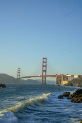 Behang Baker Beach, San Francisco View of the Golden Gate Bridge from Baker Beach in San Francisco, CA