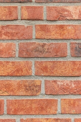 close up old red brick wall / Brick Wall Background / red brick wall background with copy space /...