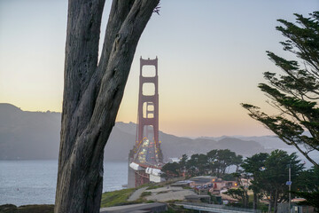 The Golden Gate Bridge - suspension bridge