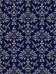 Seamless background from a floral ornament, Fashionable modern wallpaper or textile