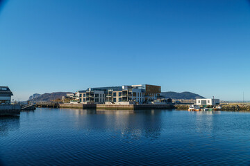 Obraz premium View of Norwegian city in Norway