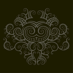 vector ornament In flower style