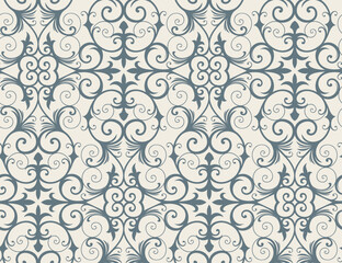 Seamless background from a floral ornament, Fashionable modern wallpaper or textile
