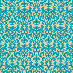 Fototapeta premium Seamless background from a floral ornament, Fashionable modern wallpaper or textile