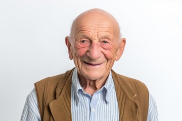 Obraz premium Portrait of an elderly man with a funny expression on his face