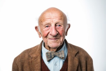 Portrait of an old man with a funny expression on his face