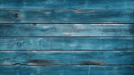Obraz premium Blue wooden planks background. Backdrops of wooden planks. Created with Generative AI technology.