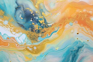 Fototapeta premium Natural luxury abstract fluid art painting in alcohol ink technique.