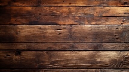 Obraz na płótnie Canvas Brown wooden planks background. Backdrops of wooden planks. Created with Generative AI technology.