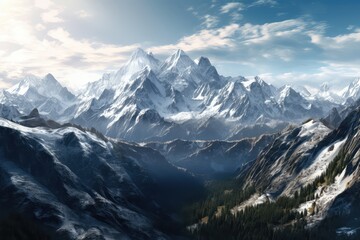 Fototapeta na wymiar swiss mountains landscape