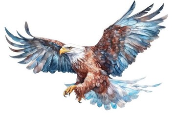 Fototapeta premium american eagle with wings