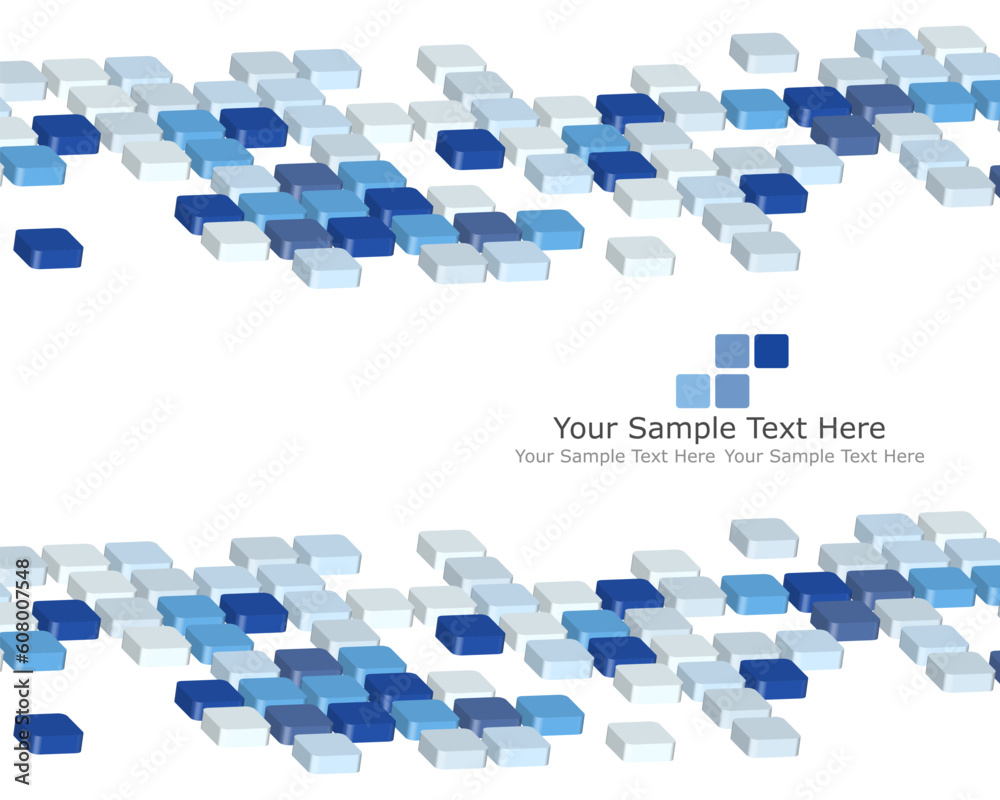 Poster abstract 3d checked business background for use in web design
