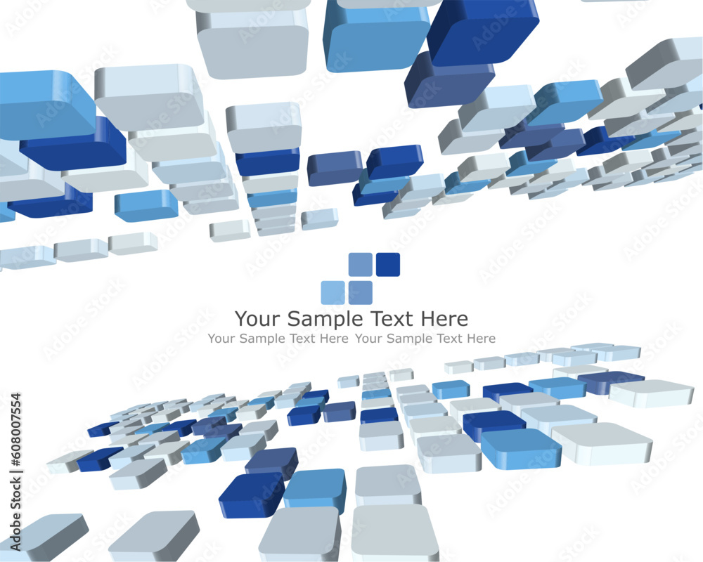 Poster abstract 3d checked business background for use in web design