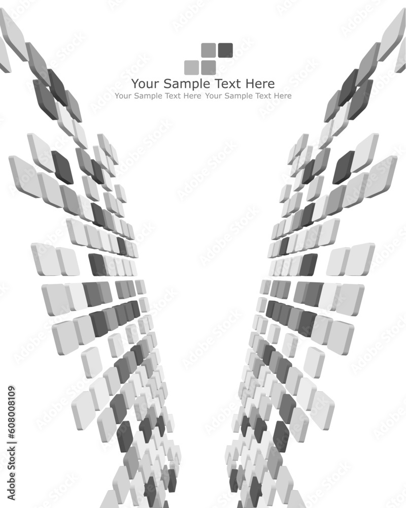 Poster abstract 3d checked business background for use in web design