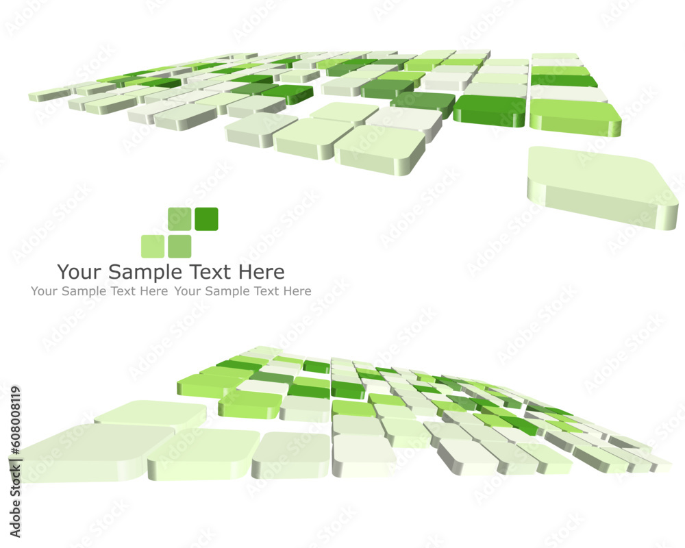 Poster abstract 3d checked business background for use in web design