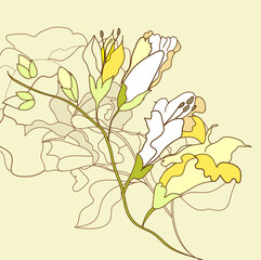 Background with flowers