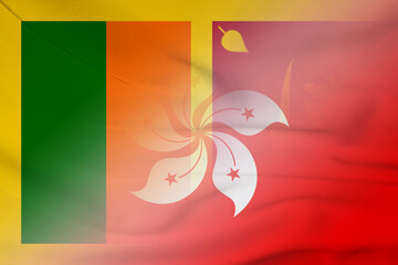 Sri Lanka and Hong Kong official flag international relations HKG LKA