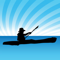 An image of a person in a kayak.