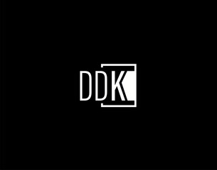 DDK Logo and Graphics Design, Modern and Sleek Vector Art and Icons isolated on black background
