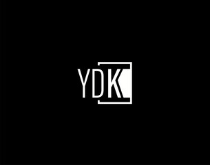 YDK Logo and Graphics Design, Modern and Sleek Vector Art and Icons isolated on black background