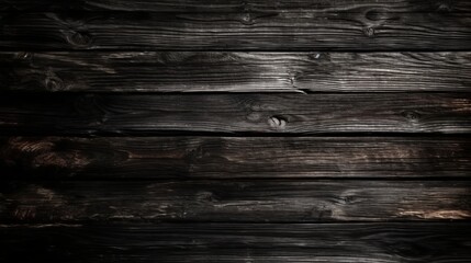 Black wooden planks background. Backdrops of wooden planks. Created with Generative AI technology.