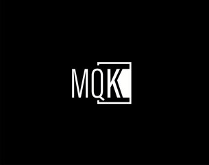 MQK Logo and Graphics Design, Modern and Sleek Vector Art and Icons isolated on black background
