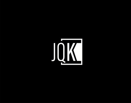 JQK Logo and Graphics Design, Modern and Sleek Vector Art and Icons isolated on black background