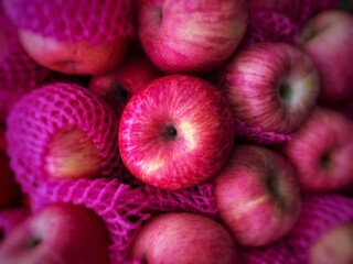 Healthy fruits. Fresh Apples. Apples for making juice.