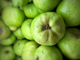 Healthy fruits. Fresh guava. Guava for making juice.
