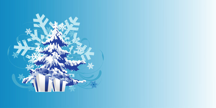 Christmas tree design Vector illustration