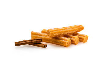 Fresh fried Churros with cinnamon and sugar