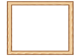 Wood framework isolated in the white background
