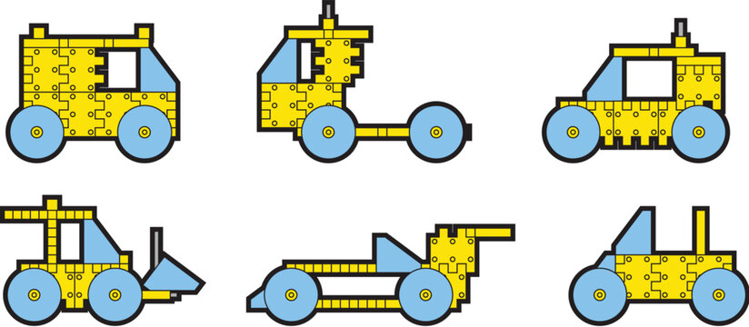 vector illustration of  building kit.