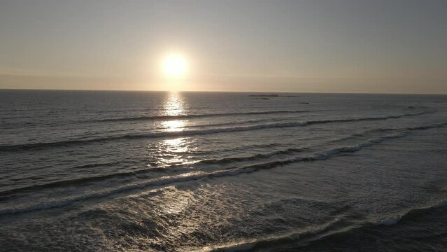 atardecer en la playa