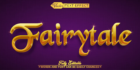 Golden Fairytale Editable Text Effect Template