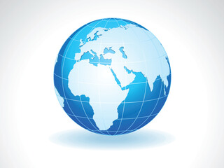 abstract detailed shiny globe vector illustration