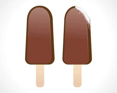 abstract ice cream day icons vector glossy illustration
