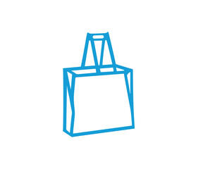 Shopping hand Bag Logo Design Vector Symbol Illustration