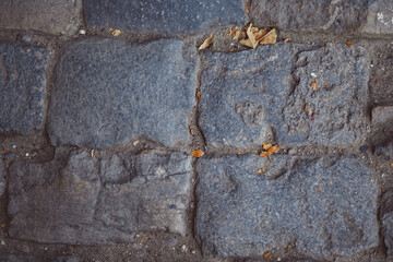 texture of old paving stones