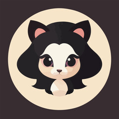 Cute cat vector illustation or icon