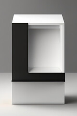 modern pedestal to display products. ai illustration generated