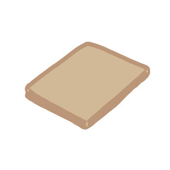 bread isolated on white background