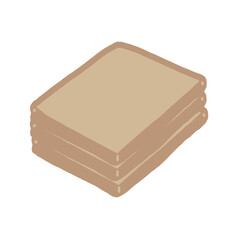 chocolate bar isolated on white background