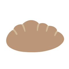 loaf of bread isolated